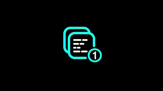 incoming message animation. new notification concept