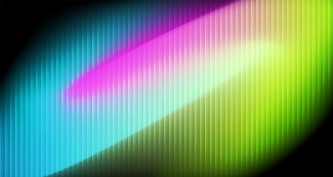 Sky Blue, Pink and Light Green Gradient Background With Glass Effect, Futuristic Look, Vertical Blur Vector Illustration.