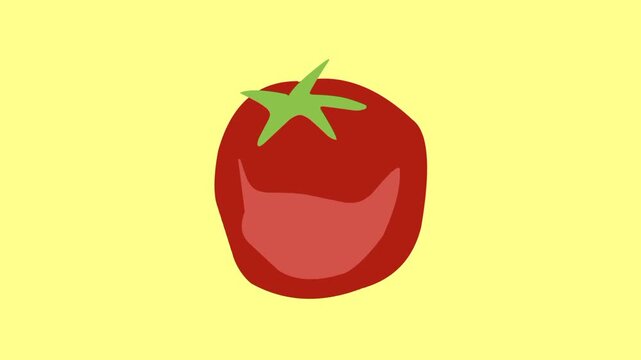 vector illustration of tomato