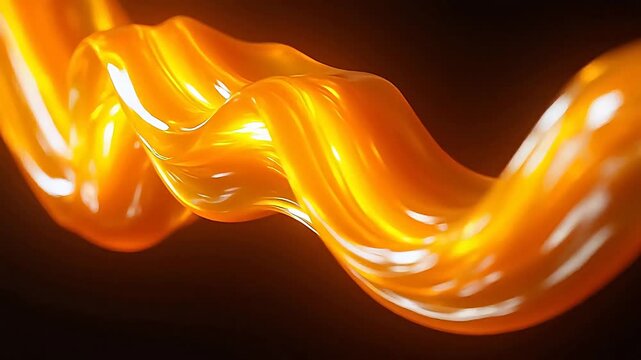 Liquid Caramel Amber Glow Stretching Threads