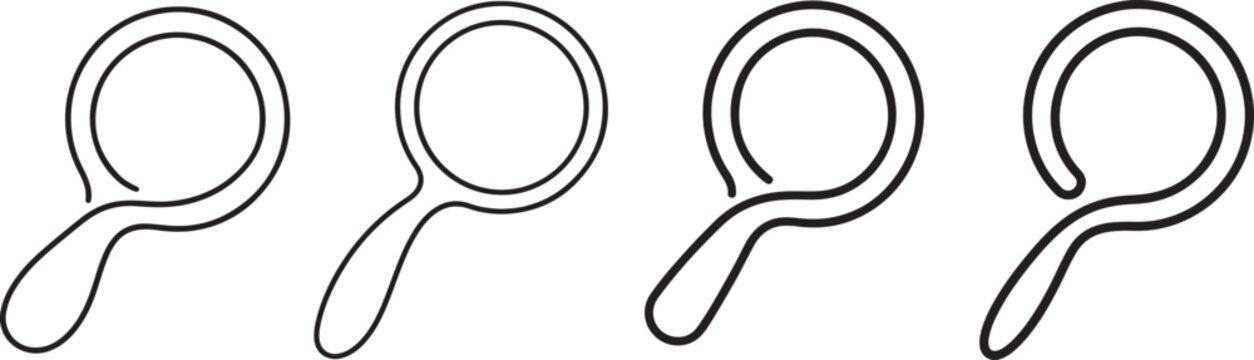 Information discovery themed artwork for magnifying glass and search concepts