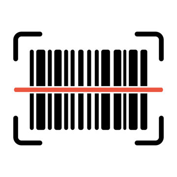Iconic Barcode Scanner Graphic for Retail, Logistics, and Inventory Management Solutions