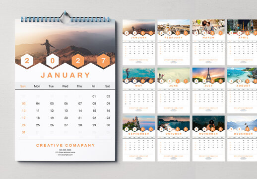 Calendar Template 2027