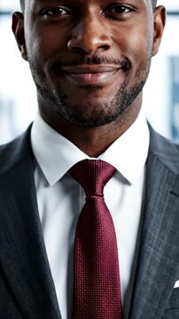 Extreme macro, incredibly smug businessman adjusting his silk tie with an arrogant grin, 4k.