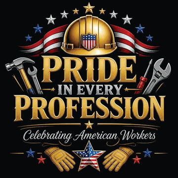 Celebrate Labor Day Industrial Badge Graphic T-Shirt, Typography Vector Design.