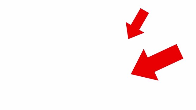two bright red arrows animation
