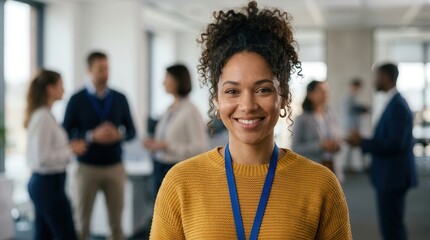Fototapeta premium Positive employee experience builds employer reputation to improve recruitment and retention.