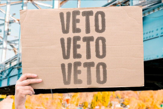 "Veto veto veto" Repetitive blocking paralyzes EU. HUNGARY. VETO. OBSTRUCTION. REPETITION. PARALYSIS.