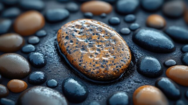 Pebble trapped in shoe sole - macro texture concept background image for design abstract art or creative visual media projects