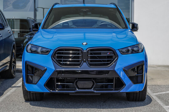 BMW X5 M Competition xDrive Crossover SUV display. BMW offers the X5 with a 4.4L Twin-Turbocharged V8 engine. MY:2026