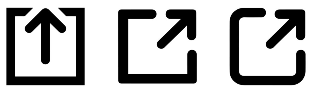 external link icon set