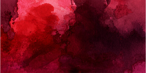 Fototapeta premium A dark and vintage red grunge wall background with an aged, dirty paint texture on an old paper surface illustration