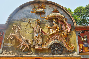 Fototapeta premium Madan Gopal Temple also known as Pancha-ratna temple a Krishna temple in Bishnupur in the Indian state of West Bengal.