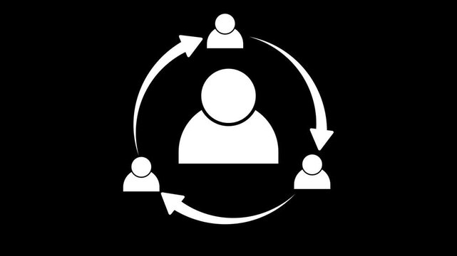 user centered, personalization, retention icon vector ,User Experience Icon with Arrows