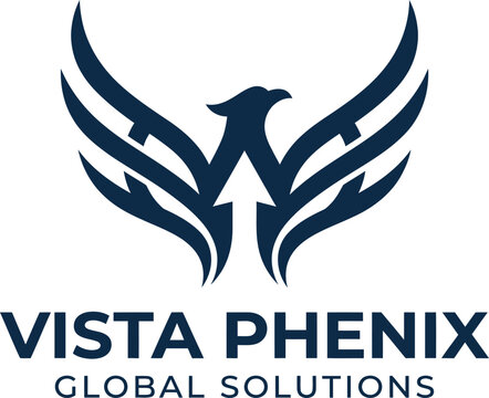 Vista Phenix global solutions phoenix logo with upward arrow