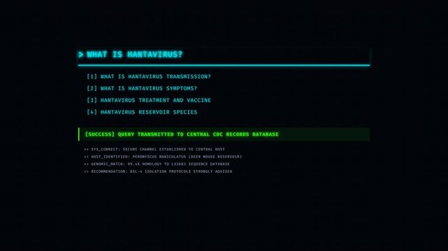 Retro Command Line Searching For Hantavirus Database