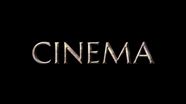 Cinema Metallic Title Animation on Dark Cinematic Background.
Cinematic Cinema Text Reveal for Movie Intro.
Premium Cinema Typography Animation Motion Graphic.