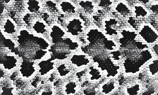 Vector snake skin seamless texture with realistic reptile scales pattern.