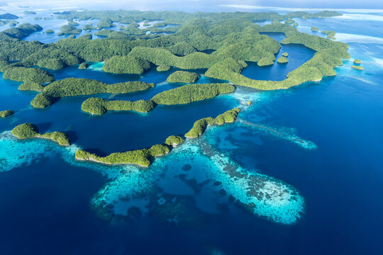Chelbacheb Islands also known as Rock Islands, Palau, Koror, Micronesia