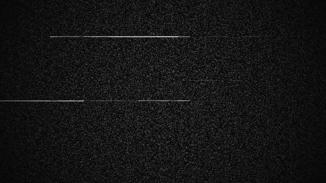 CRT Noise Overlay with Horizontal Static Lines for Video Editing