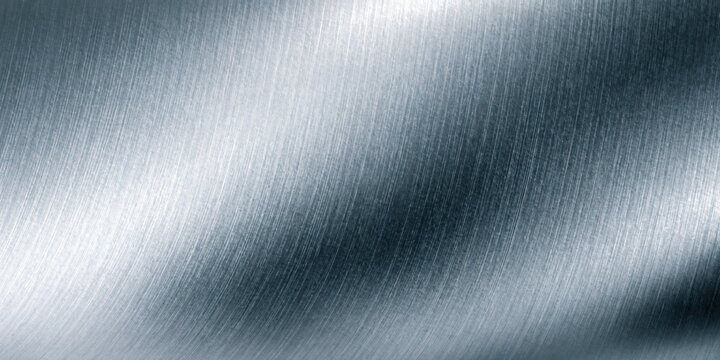 Brushed metallic surface with gradient a silver toned background texture with linear striations aluminum argent argentum chrome cold