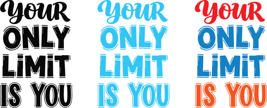 Inspirational quote typography designs
