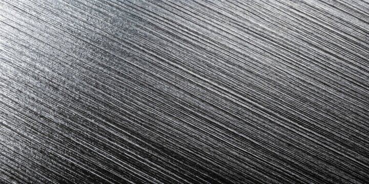 Brushed metal texture with parallel lines a gray and silver background with a linear pattern abstract surface industrial