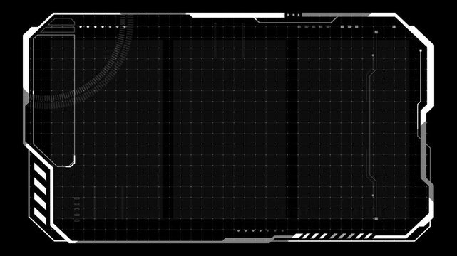 Futuristic dashboard with numeric indicators and bar chart animations visualizes digital business data, representing innovation, efficiency, and intelligent corporate management systems.