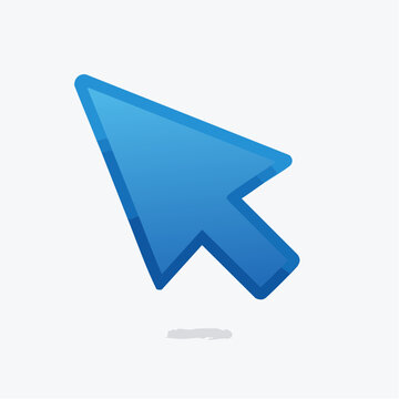 Blue Computer Cursor Arrow Icon