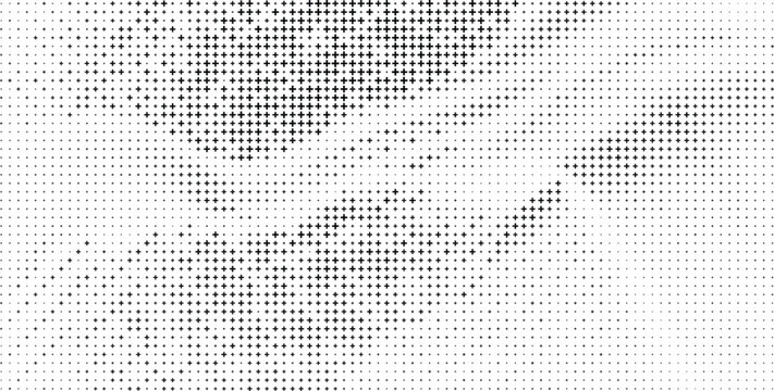 Black Plus Sign Gradient Pattern White Background, Modern Plus Symbol Abstract Pattern