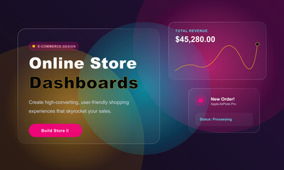Obraz premium Online store dashboard showing sales data and analytics on screen