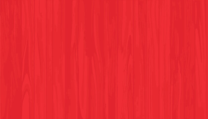 Fototapeta premium Vector illustration of a bright red wood planks texture background with detailed grain. Perfect for festive Christmas backdrops, rustic wooden fence designs, timber patterns, and creative boards.