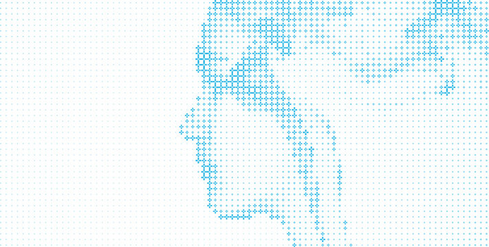Blue Plus Sign Abstract Pattern White Background, Blue Plus Symbol Clean Texture Background