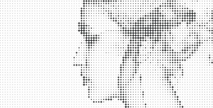 Black Plus Sign Gradient Pattern White Background, Black Plus Symbol Fade Texture Background