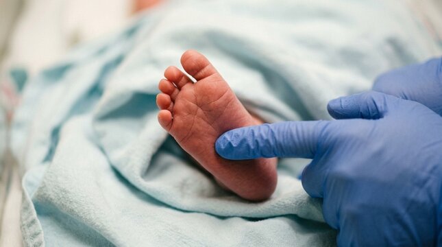 Newborn Sole Flick Stimulation Test Apgar Score Neonatal Assessment Reflex
