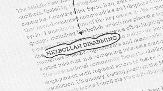 Middle East Conflict and Humanitarian Crisis Concept with Regional Security Concerns