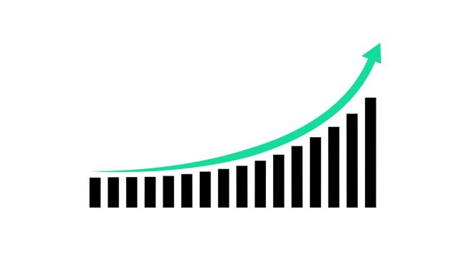 Digital financial business chart bars, Financial investment trends around the world, Big data and stock market, Business and finance background concept.