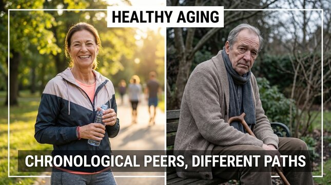 Biological age vs chronological age, Two ages, one person