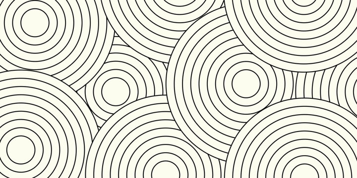 Modern simple circle line pattern vector illustration, geometric pattern, seamless pattern, abstract pattern