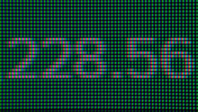 Macro Close-Up of Stock Price on LCD Trading Screen