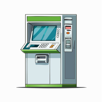 Illustration of an ATM machine