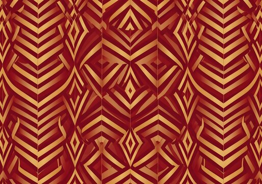 Wood texture background with natural wooden planks and golden details pattern