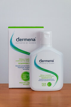 Pruszcz Gdanski - May 12, 2026: Derma shampoo for hair with dandruff and excessive hair loss.