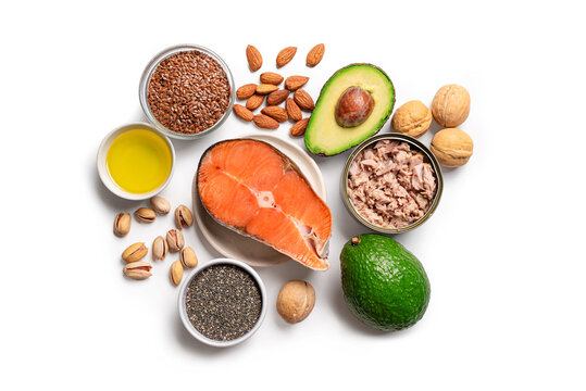 Selection food sources of omega 3 and healthy fats