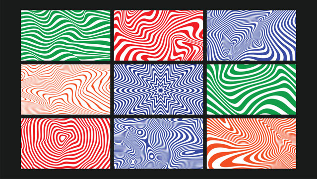 Wavy Optical Illusion Background