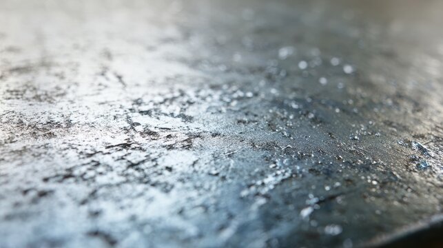 Detailed close-up of zinc-coated tinplate texture with micro-crystal pattern