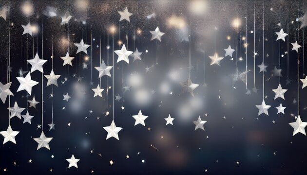 falling stars background stars pattern light silver glitter confetti