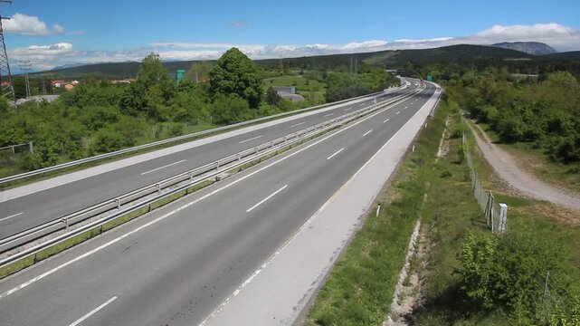 Freeway A1 near Divaca, Slovenia