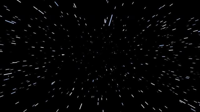 Hyperspace Warp Speed Jump Through Lightspeed Tunnel Universe