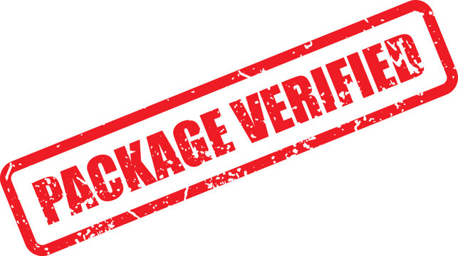 Red distressed rectangular rubber stamp mark indicating a product or service has successfully passed quality control checks